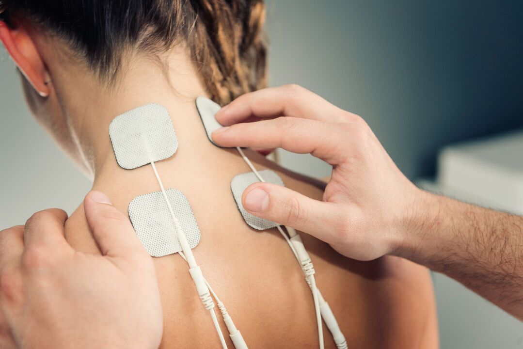 Electroforese para o tratamento da osteocondrose do pescozo