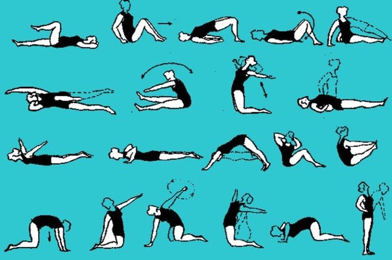 Un conxunto de exercicios para a osteocondrose