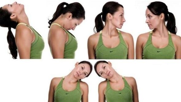 ximnasia para o pescozo para osteocondrose